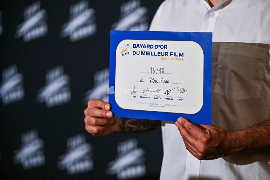 the 'Bayard d'Or' award pictured during the closing night of the 41st edition of FIFF Festival International du Film Francophone de Namur (Namur International French-speaking Film Festival) (30/09-04/10), Saturday 3 October 2026 in Namur