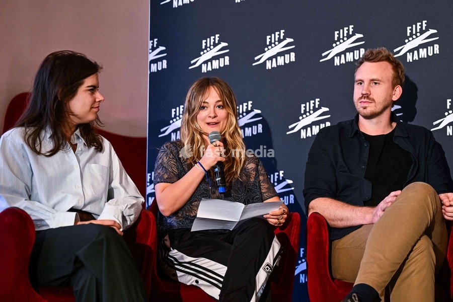 Anne Ruwet, Fantine Harduin pictured during the closing night of the 41st edition of FIFF Festival International du Film Francophone de Namur (Namur International French-speaking Film Festival) (30/09-04/10), Saturday 3 October 2026 in Namur