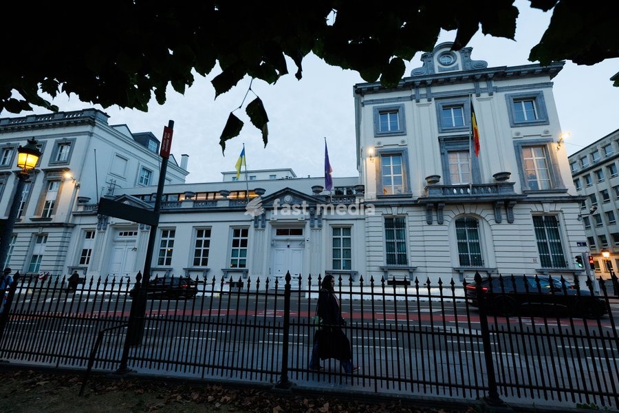 This image shows the prime Minister office after a meeting of the Federal Government on the budget for 2027, Saturday 3 October 2026 in Brussels