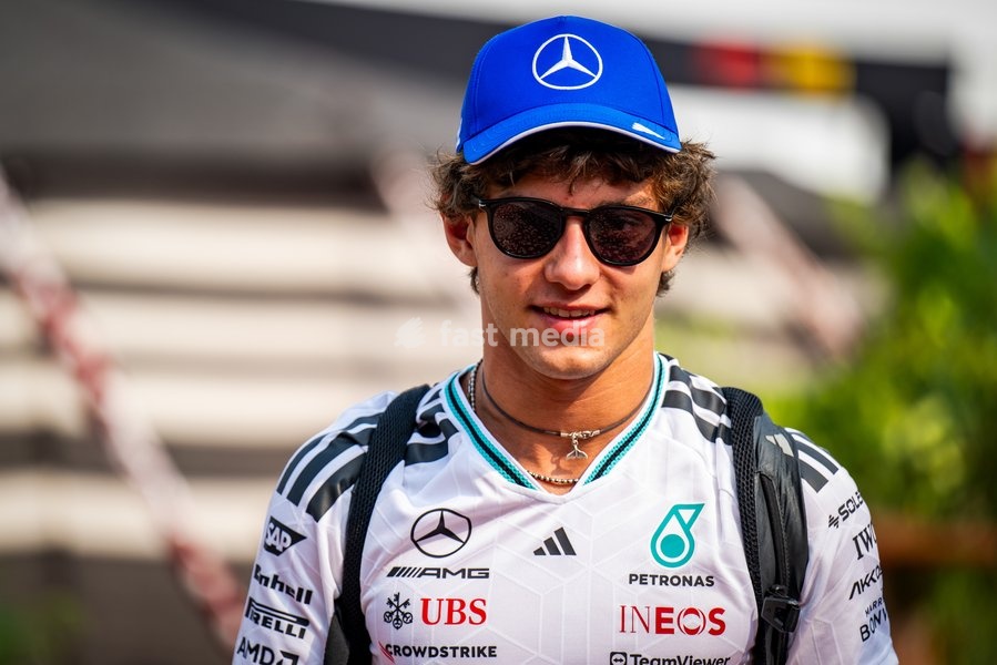 Andrea Kimi Antonelli (ITA) - Mercedes-AMG PETRONAS F1 Team during Practice sessions of Saturday of Formula 1 Gulf Air Bahrain Grand Prix in Malaysia 2026 at Sepang International Circuit in Sepang, Malaysia. Round 16 of 23 of the 2026 FIA Formula One World Championship, held October 2-4, 2026. The…