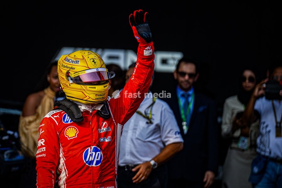 Lewis Hamilton (GBR) - Scuderia Ferrari HP during Qualifying of Saturday of Formula 1 Gulf Air Bahrain Grand Prix in Malaysia 2026 at Sepang International Circuit in Sepang, Malaysia. Round 16 of 23 of the 2026 FIA Formula One World Championship, held October 2-4, 2026. The race was relocated from…