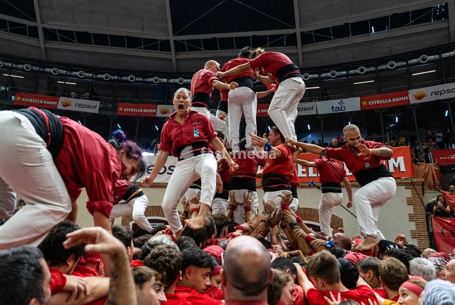 Concurs de Castells competition in Tarragona, Spain