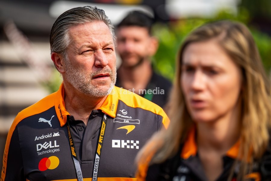 Zak Brown (USA) - CEO McLaren Racing during Practice sessions of Saturday of Formula 1 Gulf Air Bahrain Grand Prix in Malaysia 2026 at Sepang International Circuit in Sepang, Malaysia. Round 16 of 23 of the 2026 FIA Formula One World Championship, held October 2-4, 2026. The race was relocated from…