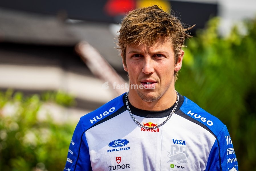 Liam Lawson (NZL) - Visa Cash App Racing Bulls during Practice sessions of Saturday of Formula 1 Gulf Air Bahrain Grand Prix in Malaysia 2026 at Sepang International Circuit in Sepang, Malaysia. Round 16 of 23 of the 2026 FIA Formula One World Championship, held October 2-4, 2026. The race was…