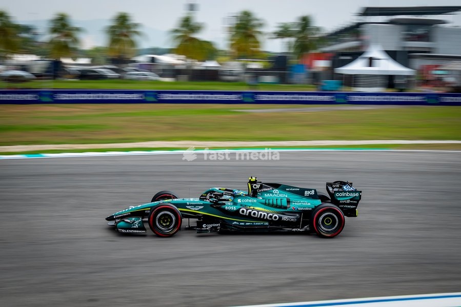Fernando Alonso (ESP) - Aston Martin Aramco F1 Team during Practice sessions of Saturday of Formula 1 Gulf Air Bahrain Grand Prix in Malaysia 2026 at Sepang International Circuit in Sepang, Malaysia. Round 16 of 23 of the 2026 FIA Formula One World Championship, held October 2-4, 2026. The race was…