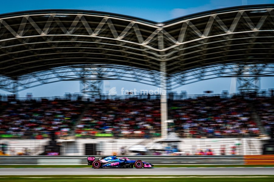 Franco Colapinto (ARG) - BWT Alpine F1 Team during Qualifying of Saturday of Formula 1 Gulf Air Bahrain Grand Prix in Malaysia 2026 at Sepang International Circuit in Sepang, Malaysia. Round 16 of 23 of the 2026 FIA Formula One World Championship, held October 2-4, 2026. The race was relocated from…