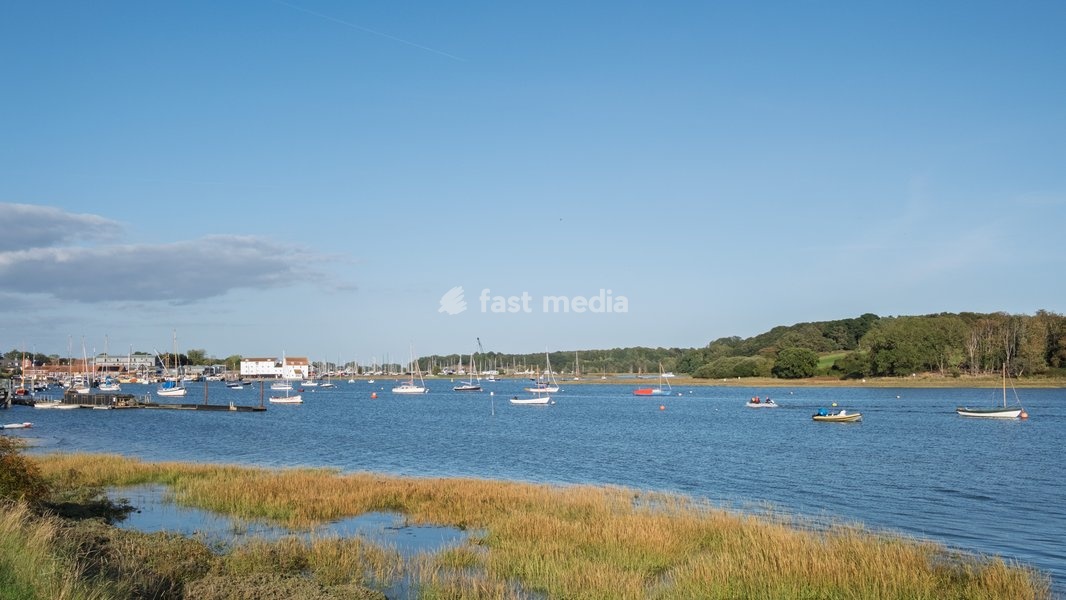 Woodbridge on the River Deben near Ipswich, Suffolk, UK