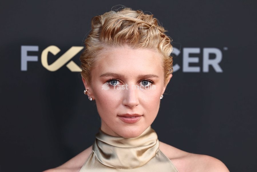 Julia Schlaepfer at The Barbara Berlanti 'Heroes Gala' Benefitting F Cancer held at The Barker Hangar on October 3, 2026 in Santa Monica, Los Angeles, California, United States