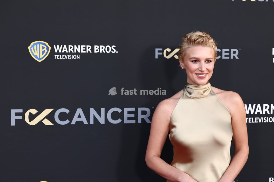 Julia Schlaepfer at The Barbara Berlanti 'Heroes Gala' Benefitting F Cancer held at The Barker Hangar on October 3, 2026 in Santa Monica, Los Angeles, California, United States