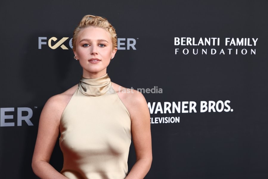 Julia Schlaepfer at The Barbara Berlanti 'Heroes Gala' Benefitting F Cancer held at The Barker Hangar on October 3, 2026 in Santa Monica, Los Angeles, California, United States