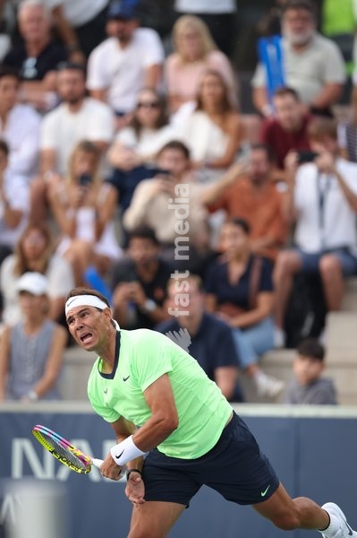 Rafael Nadal of Team Rafa in action during the Rafa Nadal Academy Slam at the Rafa Nadal Academy in Manacor, Mallorca, Spain on October 3, 2026