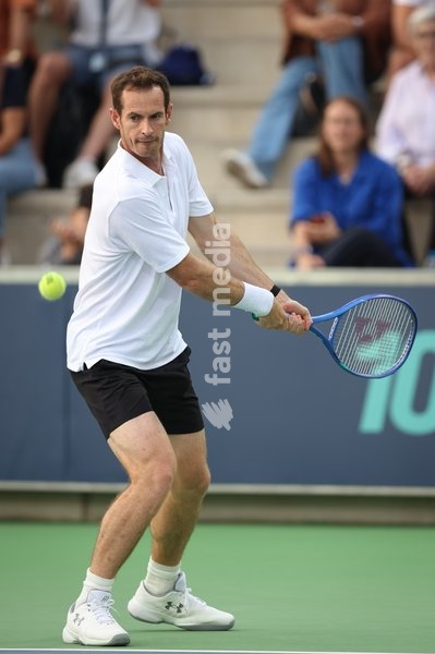Andy Murray of Team Murray in action during the Rafa Nadal Academy Slam at the Rafa Nadal Academy in Manacor, Mallorca, Spain on October 3, 2026