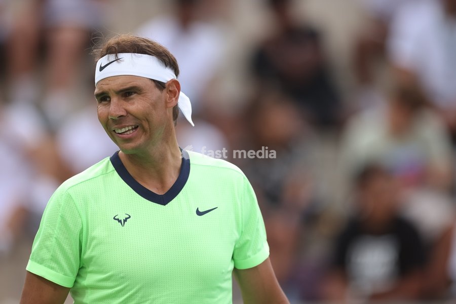 Rafael Nadal of Team Rafa in action during the Rafa Nadal Academy Slam at the Rafa Nadal Academy in Manacor, Mallorca, Spain on October 3, 2026