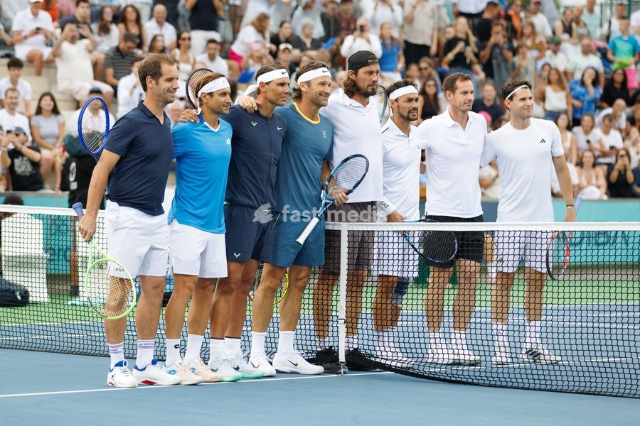 Players compete during the Rafa Nadal Academy Slam, part of the Rafa Nadal Academy 10th Anniversary celebrations at the Rafa Nadal Academy in Manacor, Mallorca, Spain on October 3, 2026