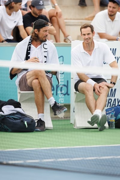 Andy Murray of Team Murray in action during the Rafa Nadal Academy Slam at the Rafa Nadal Academy in Manacor, Mallorca, Spain on October 3, 2026