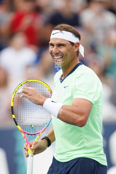Rafael Nadal of Team Rafa in action during the Rafa Nadal Academy Slam at the Rafa Nadal Academy in Manacor, Mallorca, Spain on October 3, 2026