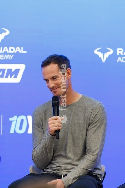 Andy Murray of Team Murray during press conference for the Rafa Nadal Academy Slam at the Rafa Nadal Academy in Manacor, Mallorca, Spain on October 3, 2026