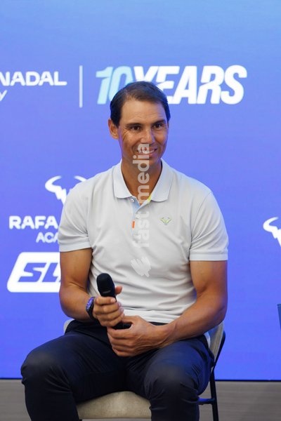 Rafa Nadal of Team Rafa during press conference for the Rafa Nadal Academy Slam at the Rafa Nadal Academy in Manacor, Mallorca, Spain on October 3, 2026