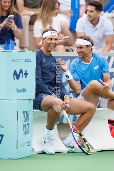 Rafael Nadal of Team Rafa in action during the Rafa Nadal Academy Slam at the Rafa Nadal Academy in Manacor, Mallorca, Spain on October 3, 2026