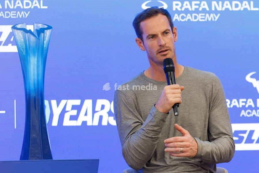 Andy Murray of Team Murray during press conference for the Rafa Nadal Academy Slam at the Rafa Nadal Academy in Manacor, Mallorca, Spain on October 3, 2026