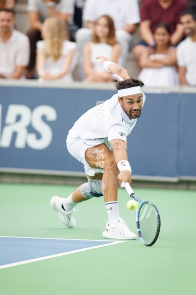 Fabio Fognini of Team Murray in action during the Rafa Nadal Academy Slam at the Rafa Nadal Academy in Manacor, Mallorca, Spain on October 3, 2026