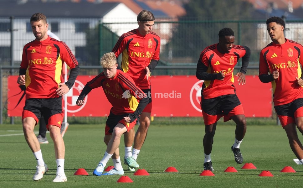 SOCCER BELGIUM RED DEVILS TRAINING