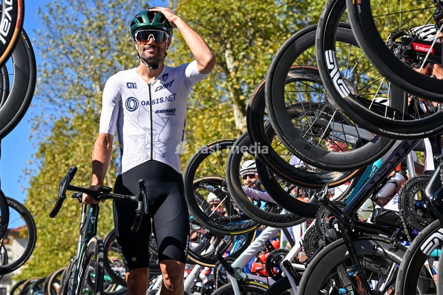 Slovenia's Luka Mezgec pictured before the elite men Road Race race (196,2 km) at the cycling UEC Road European Championships, in Ljubljana, Slovenia Sunday 4 October 2026. The UEC Road European Championships are taking place from 02 to 07 October in Ljubljana, Slovenia