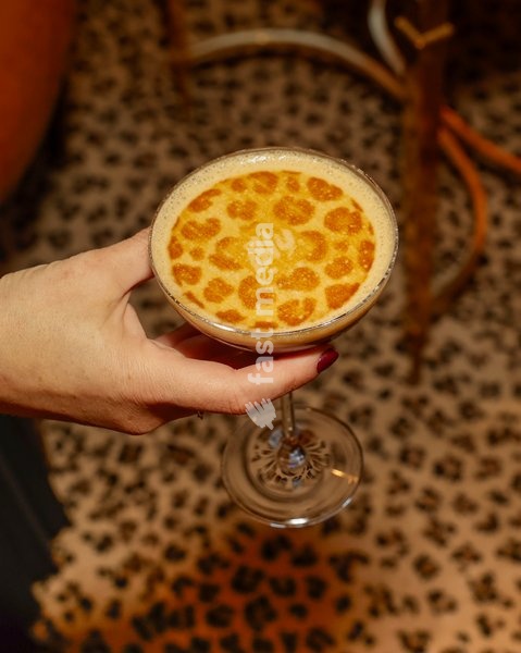 Classic Espresso Martini with illy espresso, Ketel One vodka, Kahlua and maple syrup at the The Leopard Bar Launch Party at The Rubens at the Palace
