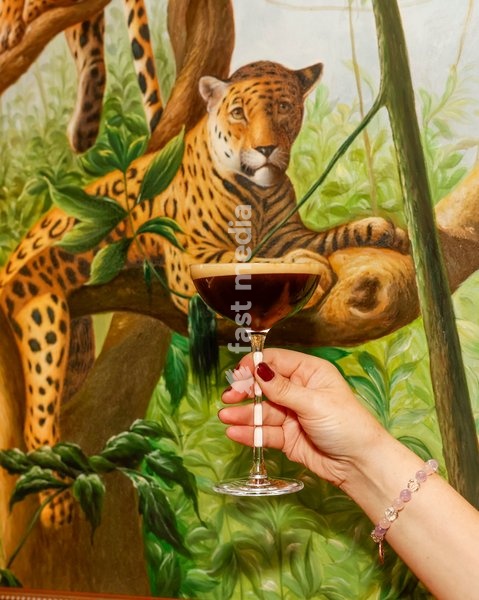 Classic Espresso Martini with illy espresso, Ketel One vodka, Kahlua and maple syrup at the The Leopard Bar Launch Party at The Rubens at the Palace