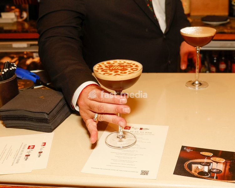 Classic Espresso Martini with illy espresso, Ketel One vodka, Kahlua and maple syrup at the The Leopard Bar Launch Party at The Rubens at the Palace