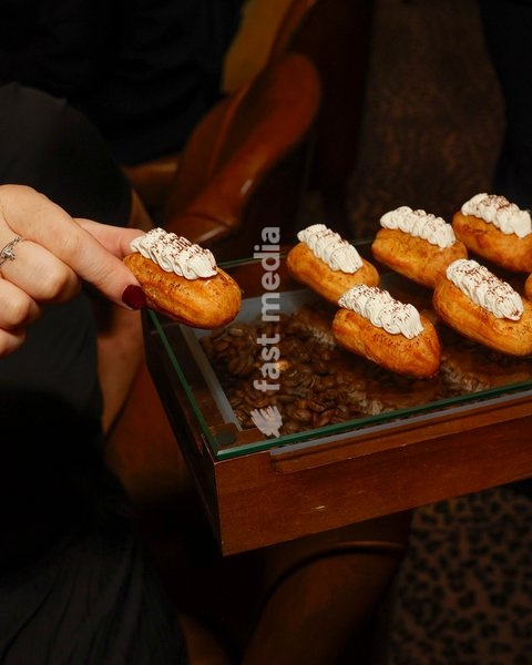 Espresso Martini Chocolate Éclair at the The Leopard Bar Launch Party at The Rubens at the Palace