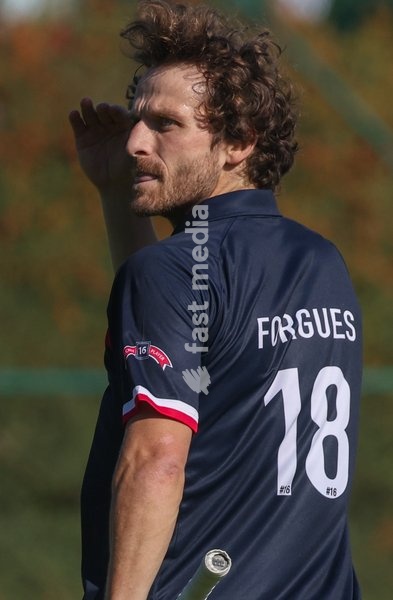 Leopold's Jean-Baptiste Forgues pictured during a hockey game between Royal Leopold Club and KHC Dragons on Sunday 4 October 2026 in Brussels, on day 4 of the Belgian first division hockey championship