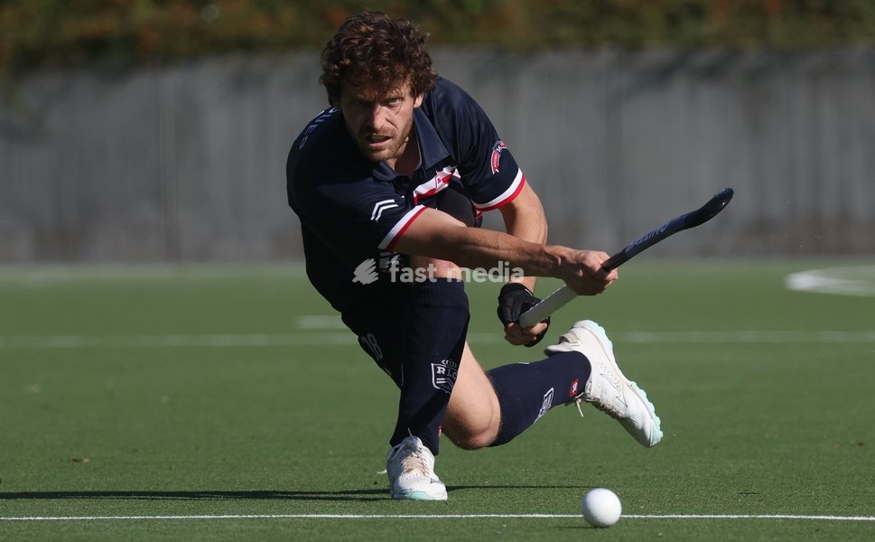 Leopold's Jean-Baptiste Forgues pictured during a hockey game between Royal Leopold Club and KHC Dragons on Sunday 4 October 2026 in Brussels, on day 4 of the Belgian first division hockey championship