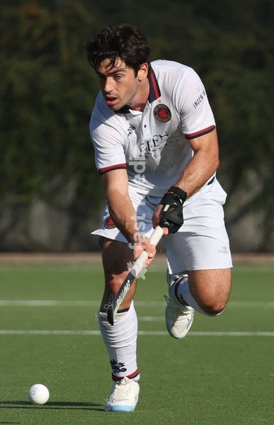 Dragon’s Marc Racasens is pictured in action during a hockey game between Royal Leopold Club and KHC Dragons on Sunday 4 October 2026 in Brussels, on day 4 of the Belgian first division hockey championship