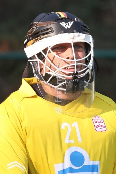 Leopold's goalkeeper Vincent Vanasch pictured during a hockey game between Royal Leopold Club and KHC Dragons on Sunday 4 October 2026 in Brussels, on day 4 of the Belgian first division hockey championship