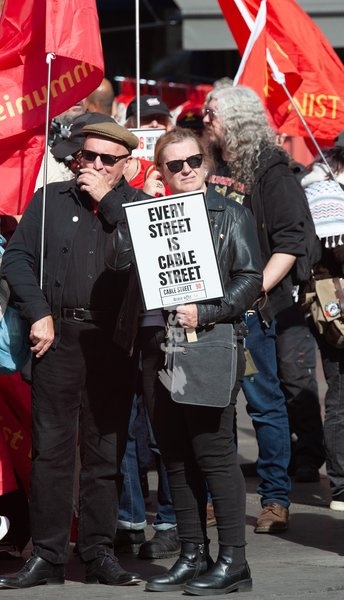 Anniversary and March of the Battle of Cable Street Whitechapel London UK
