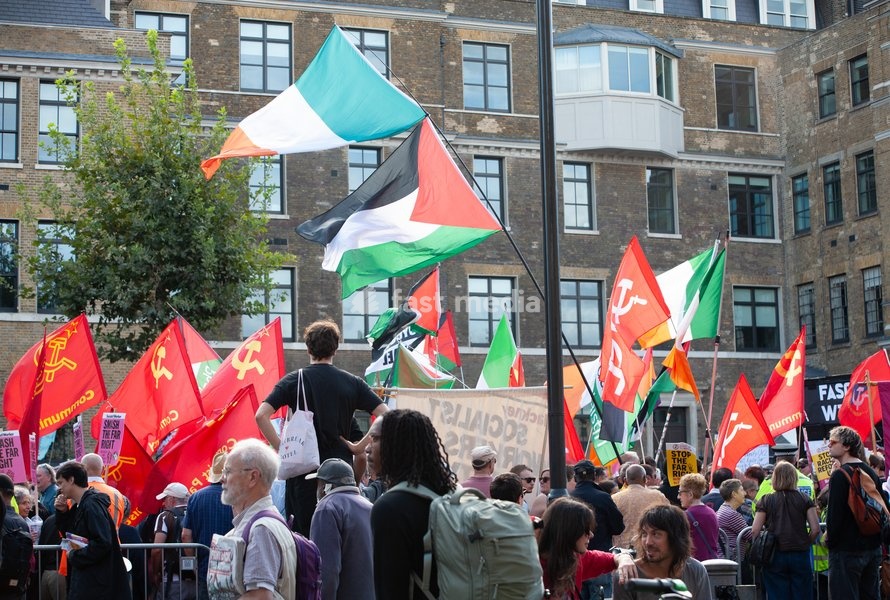 Anniversary and March of the Battle of Cable Street Whitechapel London UK