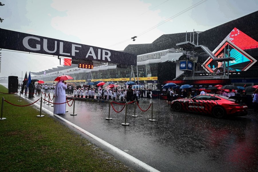 Grid during Raceday of Saturday of Formula 1 Gulf Air Bahrain Grand Prix in Malaysia 2026 at Sepang International Circuit in Sepang, Malaysia. Round 16 of 23 of the 2026 FIA Formula One World Championship, held October 2-4, 2026. The race was relocated from Bahrain to Malaysia and held at Sepang…