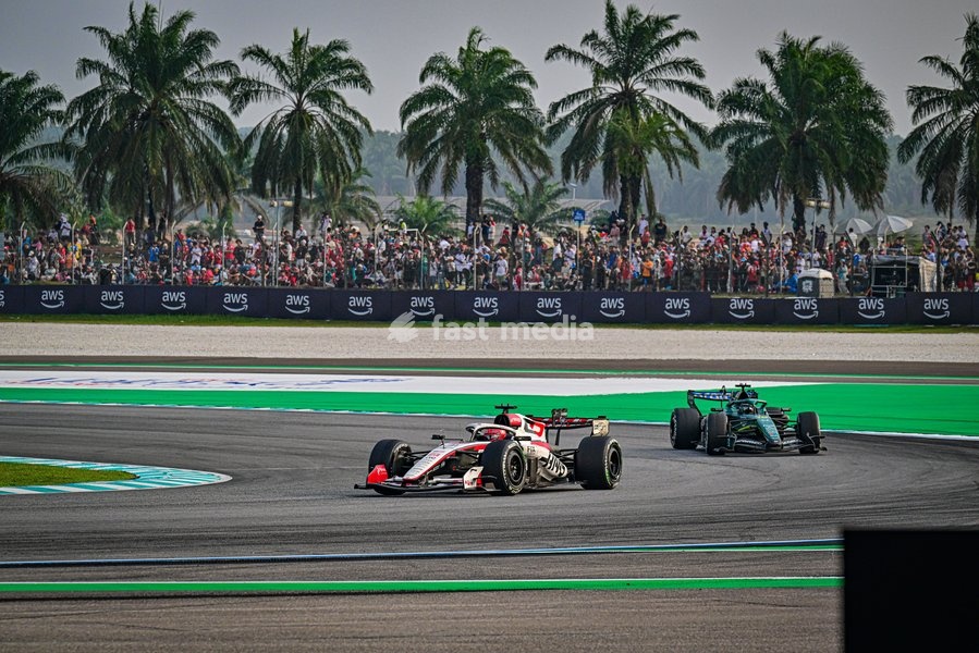 Esteban Ocon (FRA) - TGR Haas F1 Team during the Race of Formula 1 Gulf Air Bahrain Grand Prix in Malaysia 2026 at Sepang International Circuit in Sepang, Malaysia. Round 16 of 23 of the 2026 FIA Formula One World Championship, held October 2-4, 2026. The race was relocated from Bahrain to Malaysia…