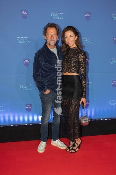 Actor Stéphane De Groodt and his partner, director Annissa Bonnefont, at the closing night of the Cineroman Festival in Nice, Pathé Gare du Sud, September 3, 2026, Nice, France