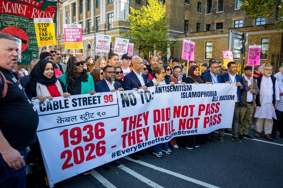 A march was held in East London to mark the 90th anniversary of the Battle of Cable Street. Demonstrators gathered to commemorate the historic 1936 anti-fascist mobilisation, when local residents, members of the Jewish community, dockers and anti-fascist groups opposed a planned march by the…