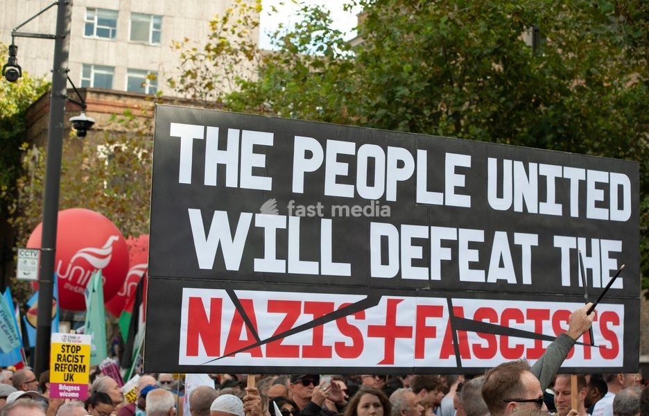 Anniversary and March of the Battle of Cable Street Whitechapel London UK