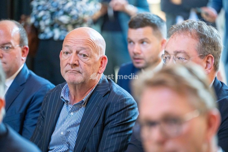 Port Oostende CEO Eric Noterman is pictured at the High Level Haventop (Harbor Summit) on the future of European ports and industry, organized by Flanders, the Netherlands and North Rhine-Westphalia, Monday 5 October 2026, at the Botanic garden in Meise