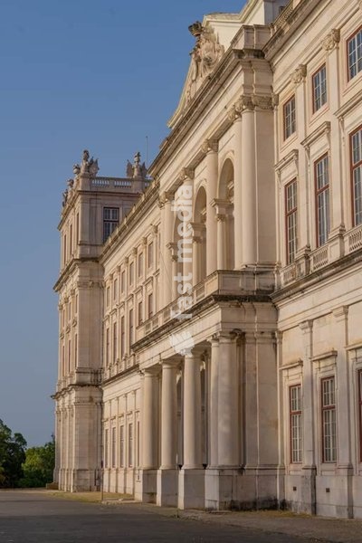 Main entrance of Palacio National da Ajuda, Lisbon. The last Royal Palace of Portugal, built 1802-1861/2018