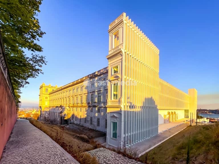 Lisbon, Palacio National de Ajuda. Der letzte Palast der portugiesischen Königsfamilie. Neue Westfassade