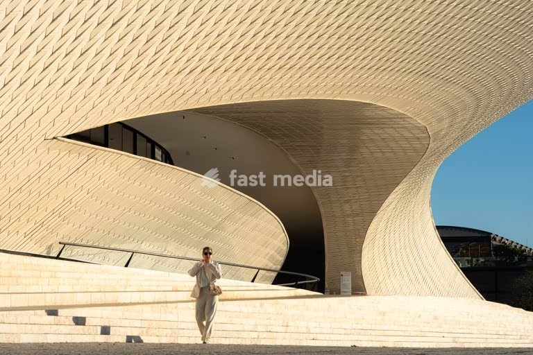 MAAT Museum by Tagus River, Lisbon, Portugal – modern architecture