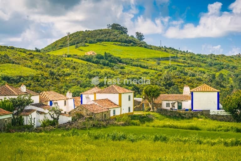 The traditional village of Aldeia da Mata Pequena near Lisbon, Portugal