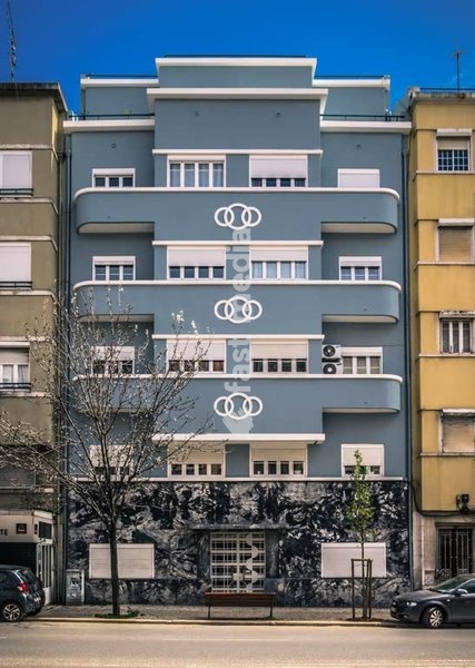 Lisbon, Portugal, Estado Novo architecture on Avendia Infante Santo