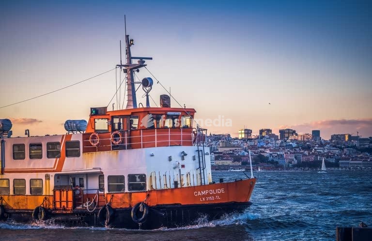 Lisbon, Portugal, ferry from Cais do Sodré to Cacilhas