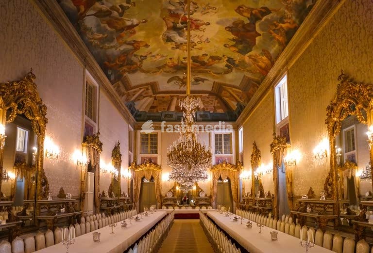 Lisbon. Ajuda Palace, dining room